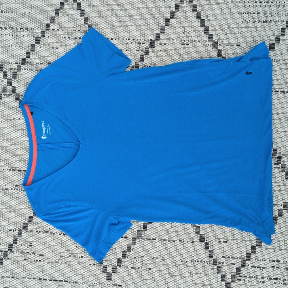 Pact Blue V-Neck Women's Top